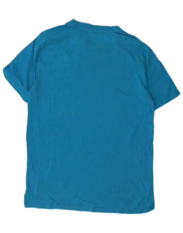 T-shirt grafica da uomo Hurley Top in cotone blu medio