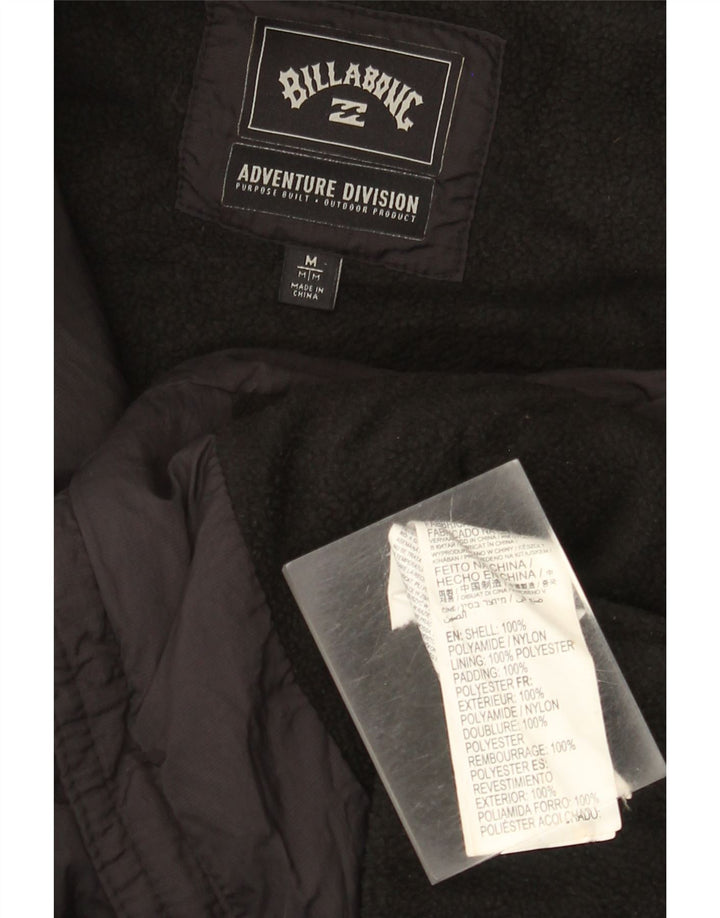 Giacca imbottita con cappuccio da uomo Billabong UK 38 nylon nero medio