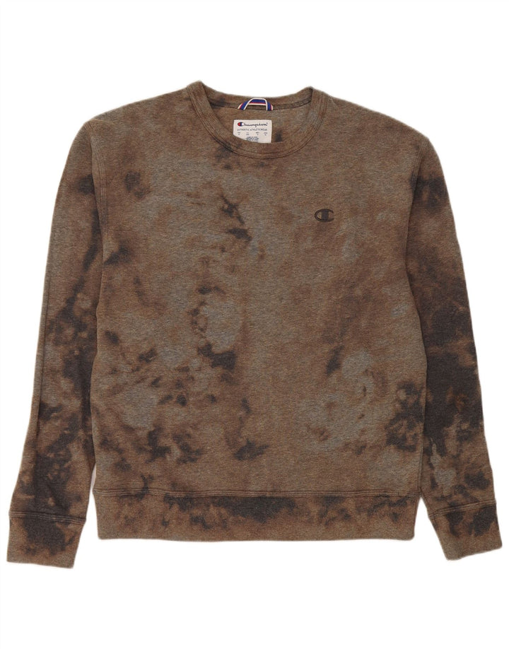 Champion Felpa da uomo Maglione Marrone medio Tie Dye