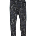 REEBOK Womens Leggings UK 12 Medium  Navy Blue Spotted Polyester Vintage Reebok and Second-Hand Reebok from Messina Hembry 