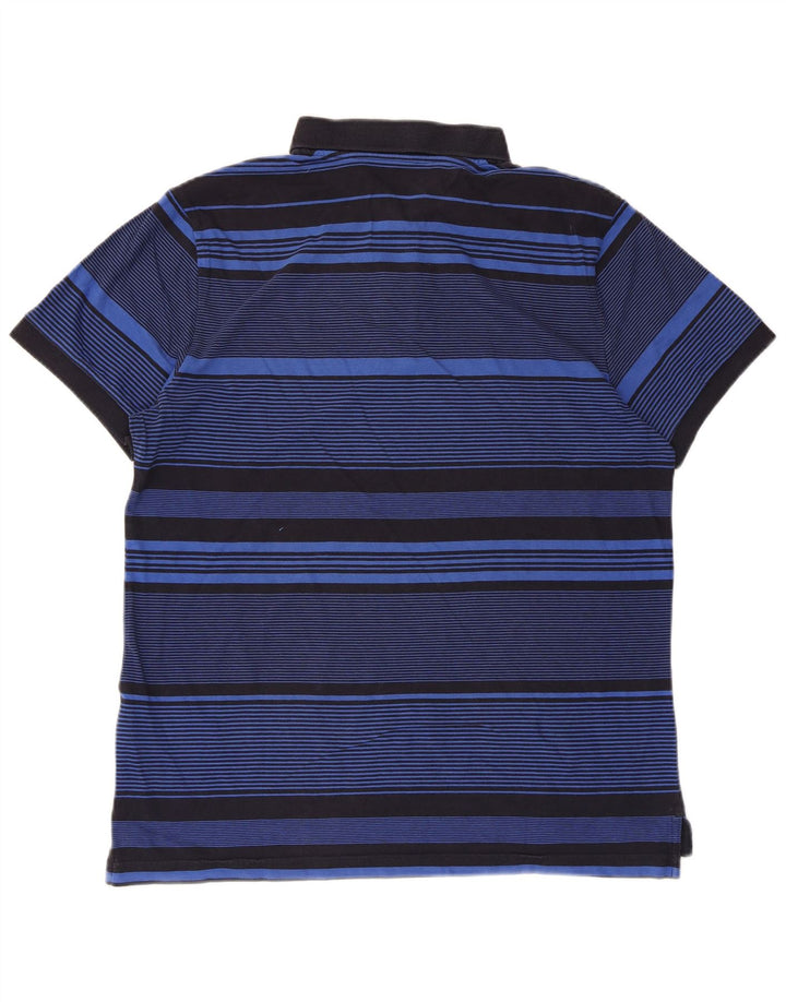 Polo Nike da uomo in cotone a righe grandi blu