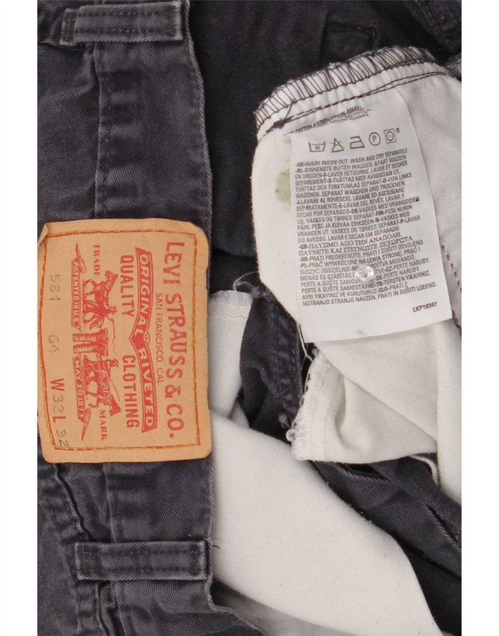 Levi's Uomo 581 Jeans dritti W32 L32 Cotone grigio