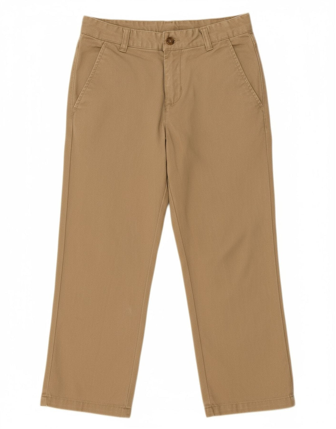 IZOD Womens Regular Capri Trousers US 8 Medium W26 L22 Beige Cotton