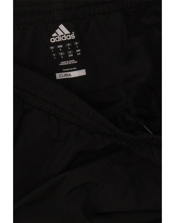 Pantaloncini sportivi Adidas Climacool Bermuda da uomo grandi color block nero