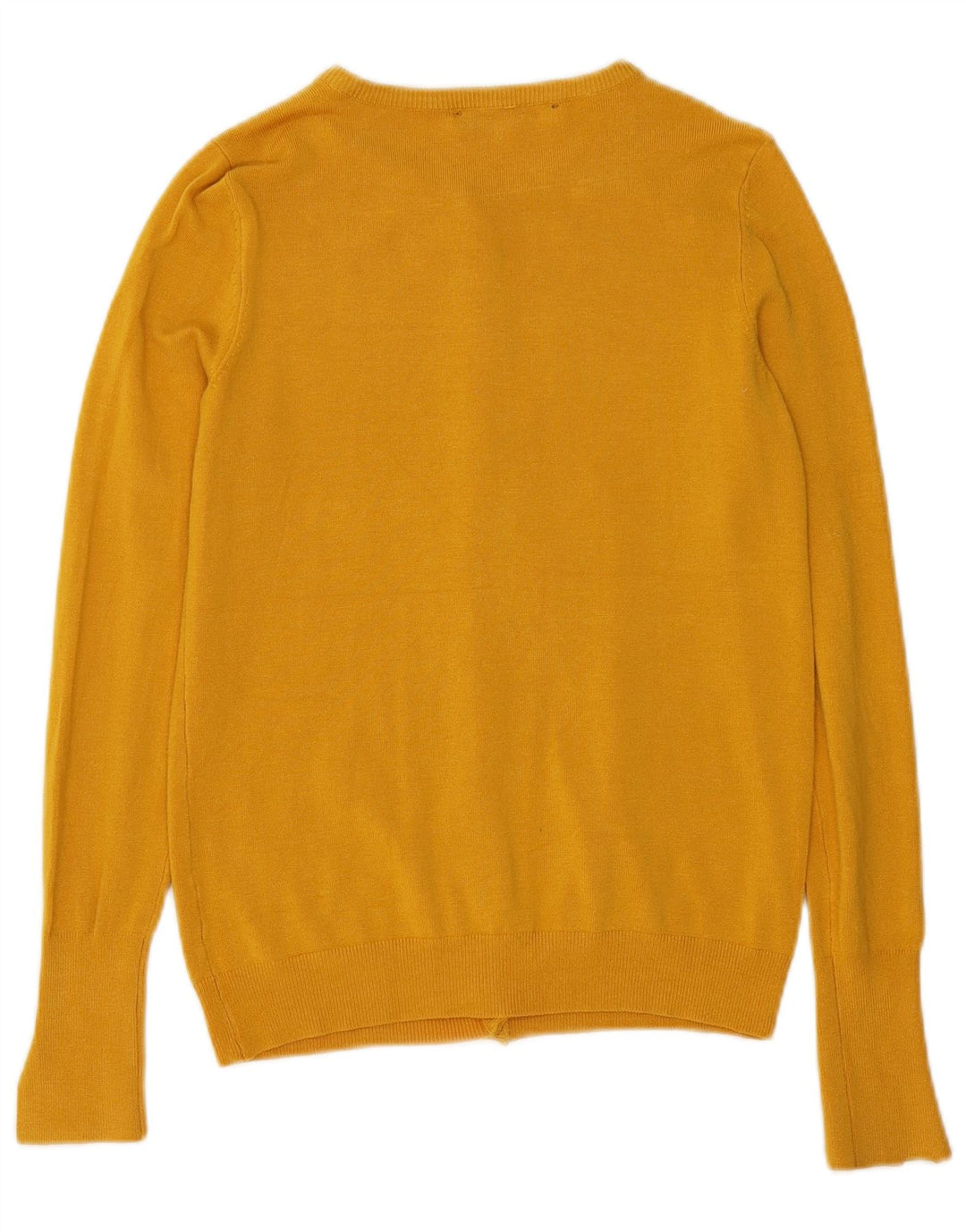 Maglione Cardigan Da Donna ZARA UK 10 Piccolo Giallo