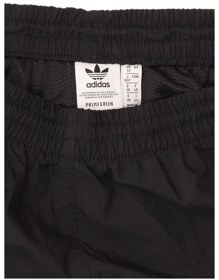 Pantaloncini sportivi Adidas da donna UK 12 medio nero poliestere