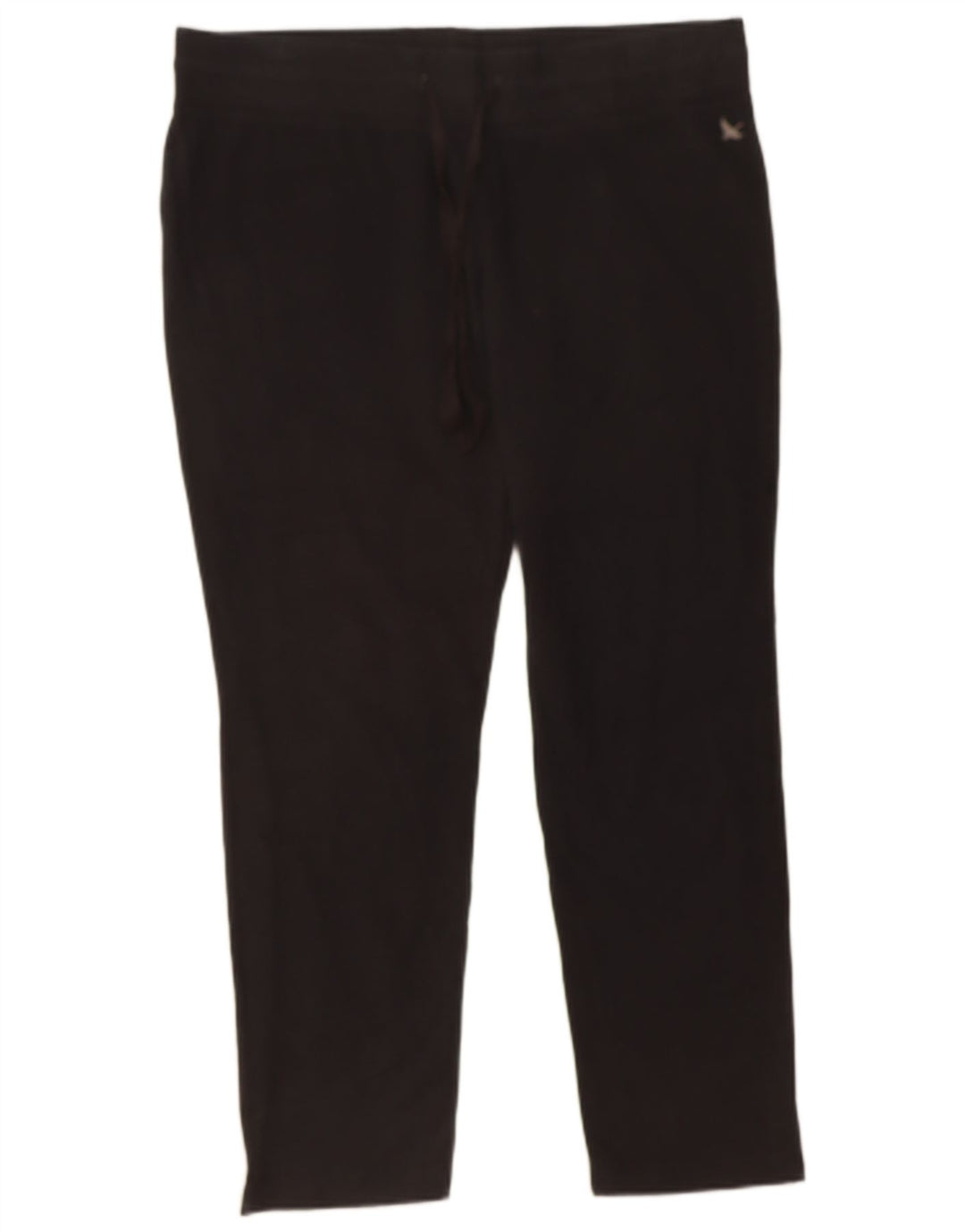 EDDIE BAUER Womens Tracksuit Trousers UK 16 Large Black Cotton