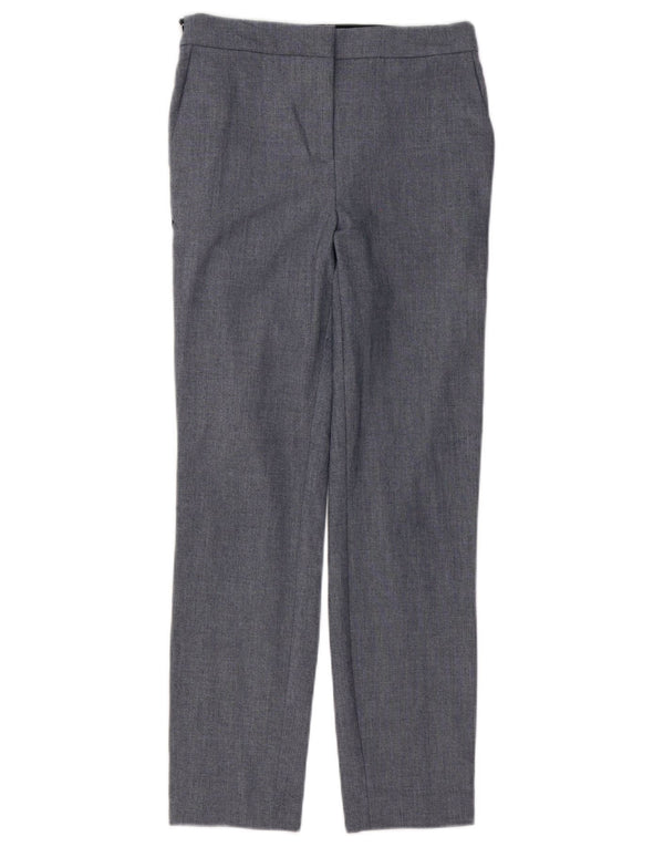 Pantaloni chino slim da donna Zara piccoli W26 L27 poliestere a righe grigie