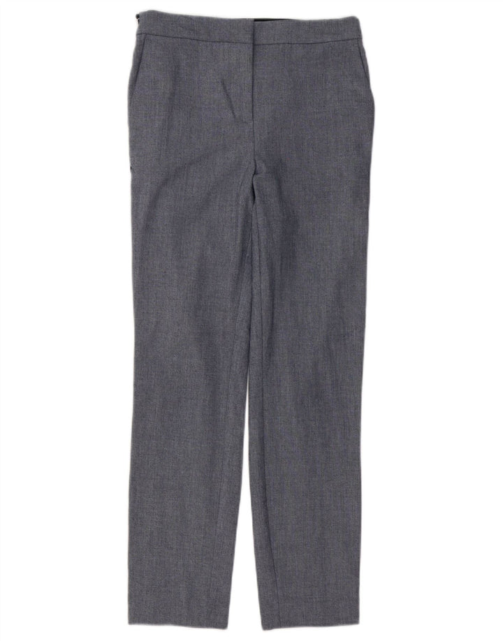 Pantaloni chino slim da donna Zara piccoli W26 L27 poliestere a righe grigie