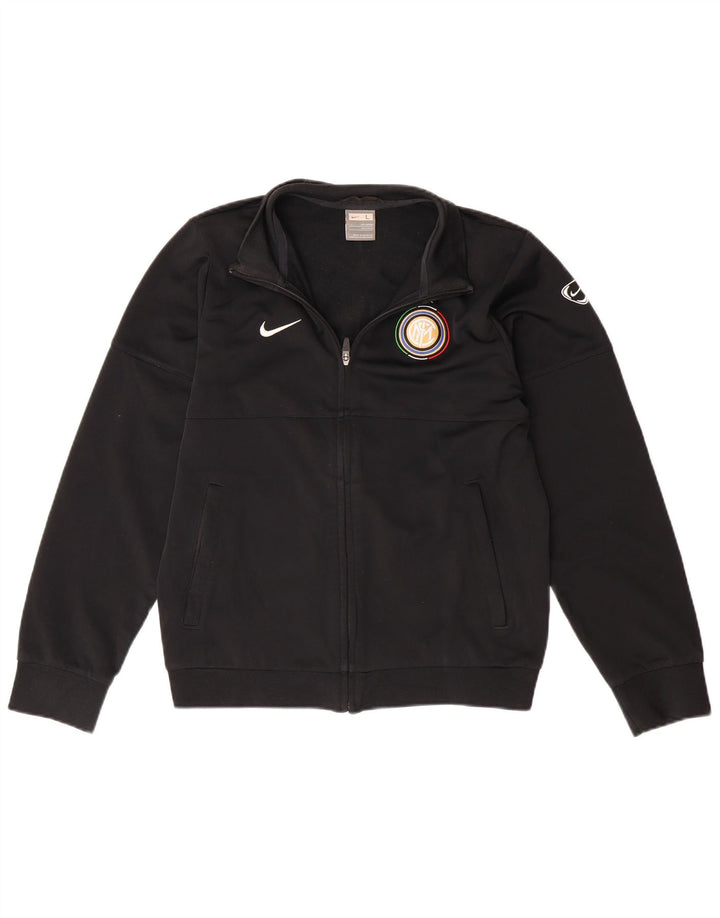 Giacca da tuta da ragazzo NIKE Inter Milan 12-13 anni in poliestere nero