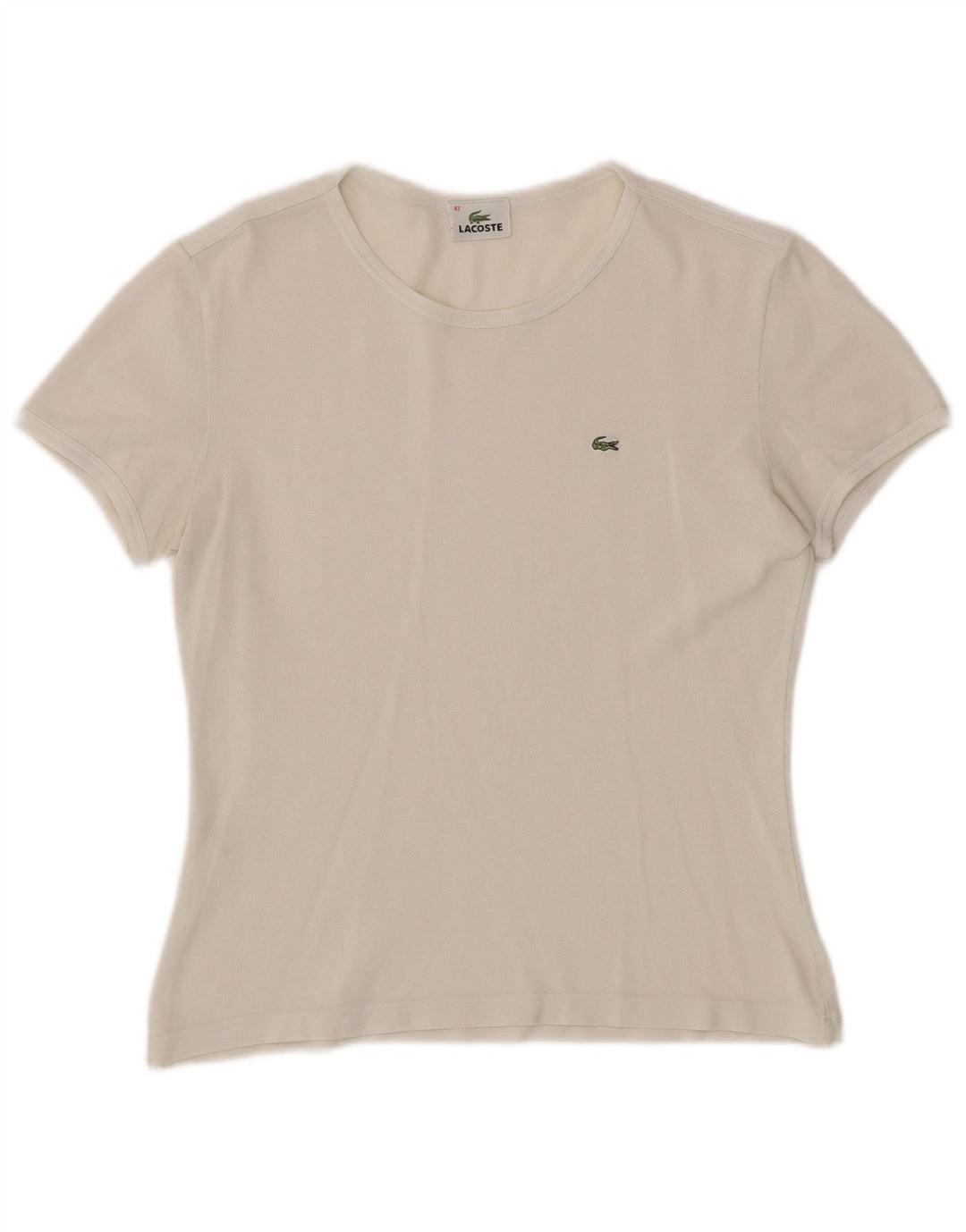 T-shirt da donna LACOSTE taglia 42 grande bianca