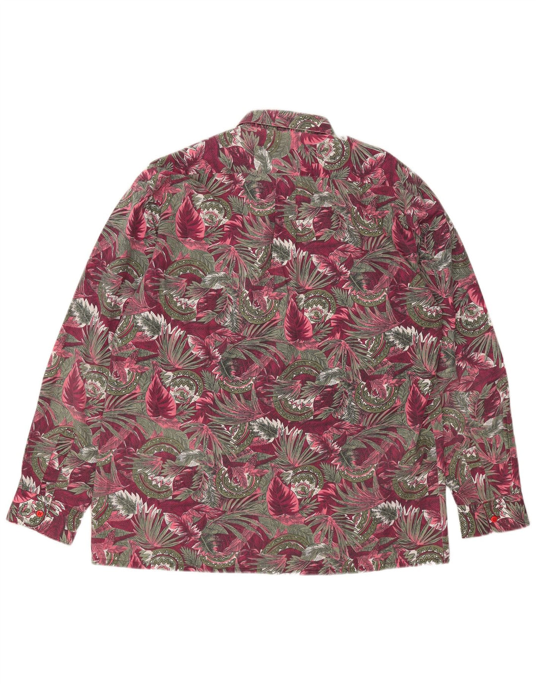 Camicia da uomo vintage grande floreale rosa