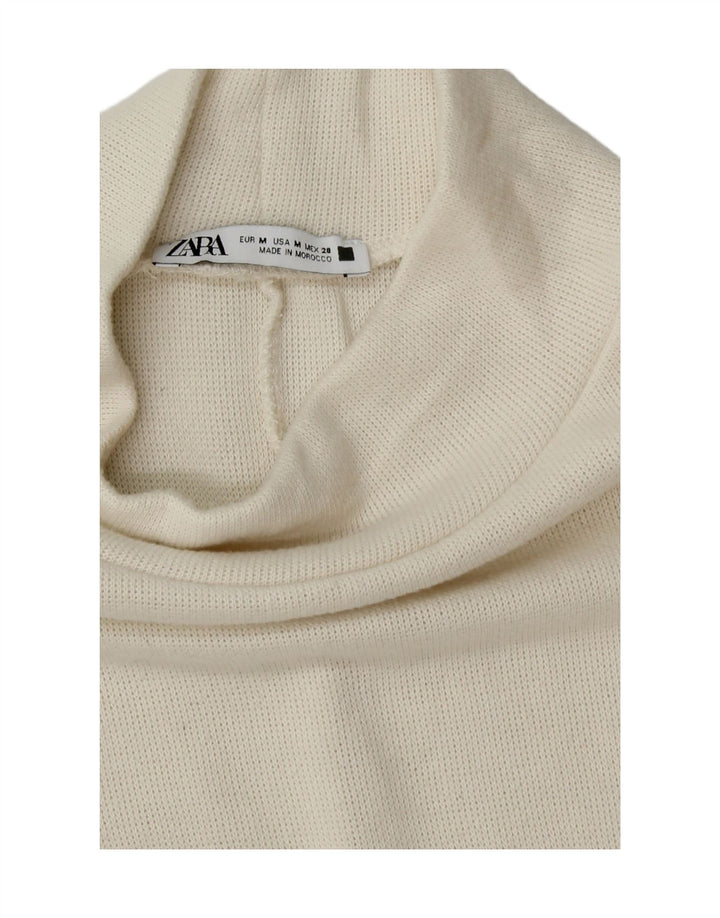 ZARA Womens Oversized Jumper Dress UK 14 Medium White