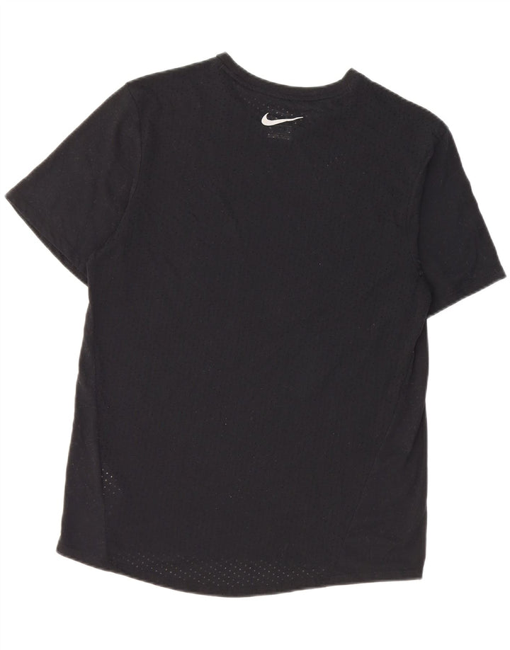 T-shirt da running da uomo Nike Top Small nera in poliestere