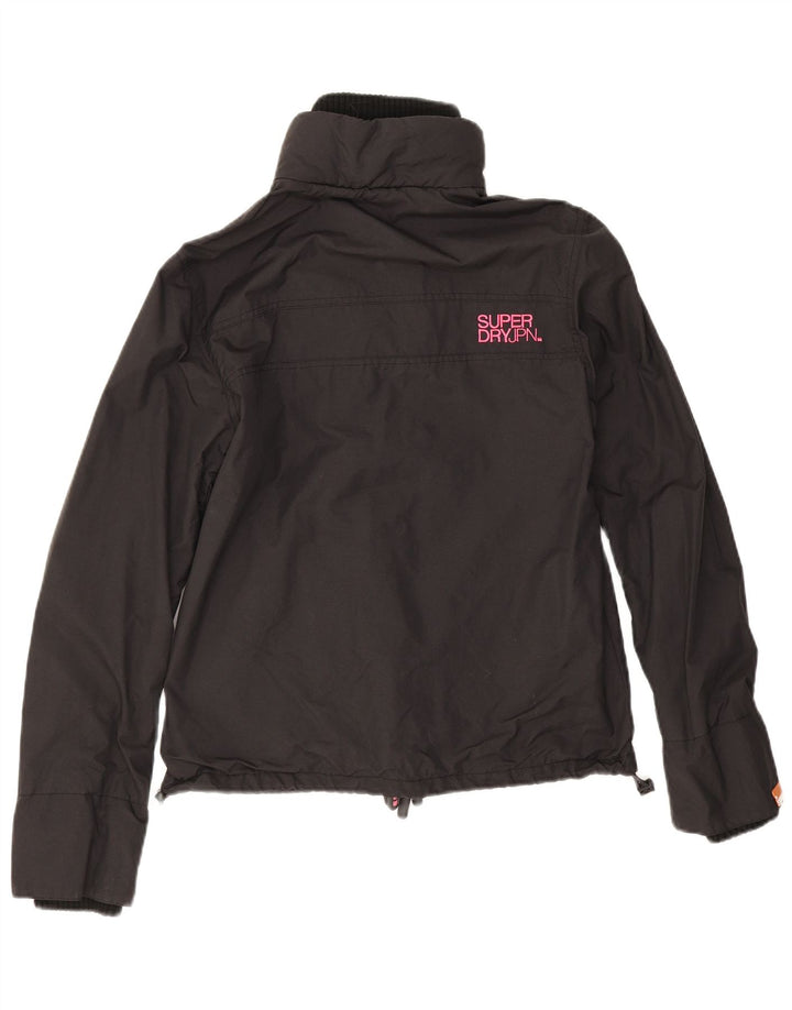 Giubbotto bomber da donna Superdry UK 16 grande nylon nero