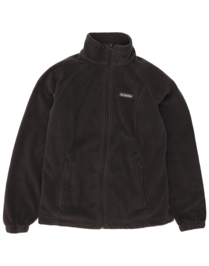 Giacca in pile da donna COLUMBIA UK 16 grande poliestere nero