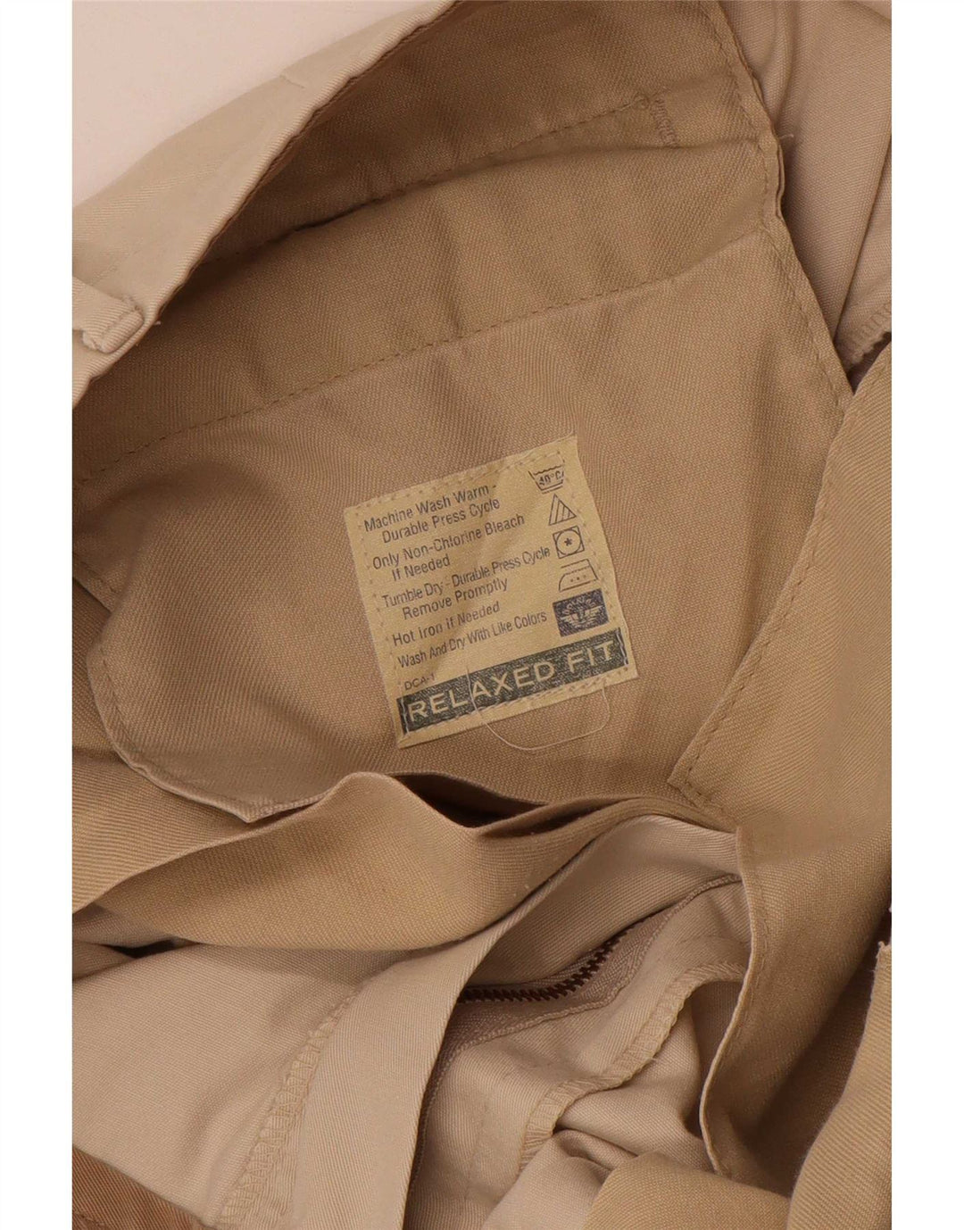 Pantaloni chino da uomo dalla vestibilità comoda Dockers W38 L31 Beige