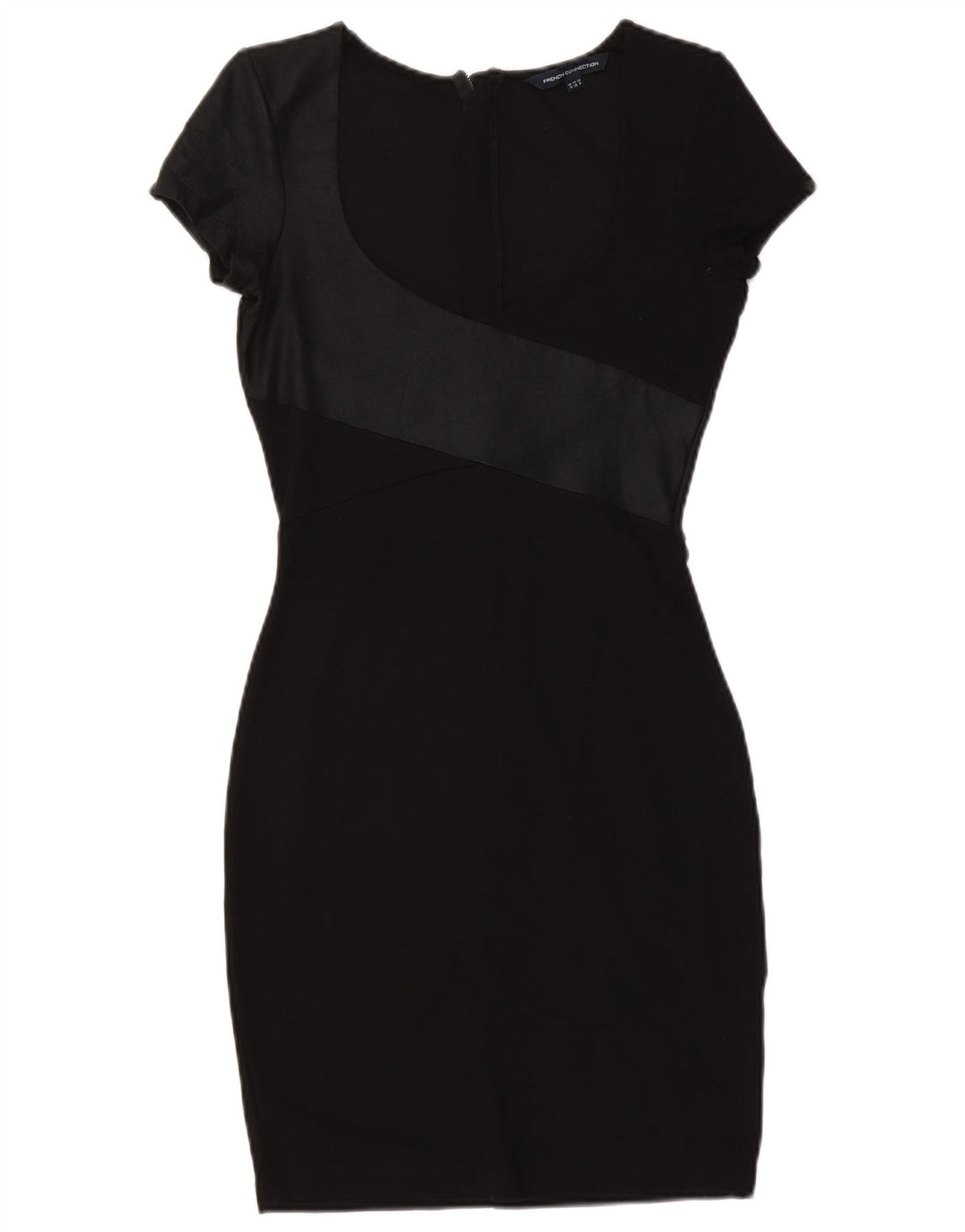 Abito aderente da donna French Connection UK 10 Piccolo in viscosa nera