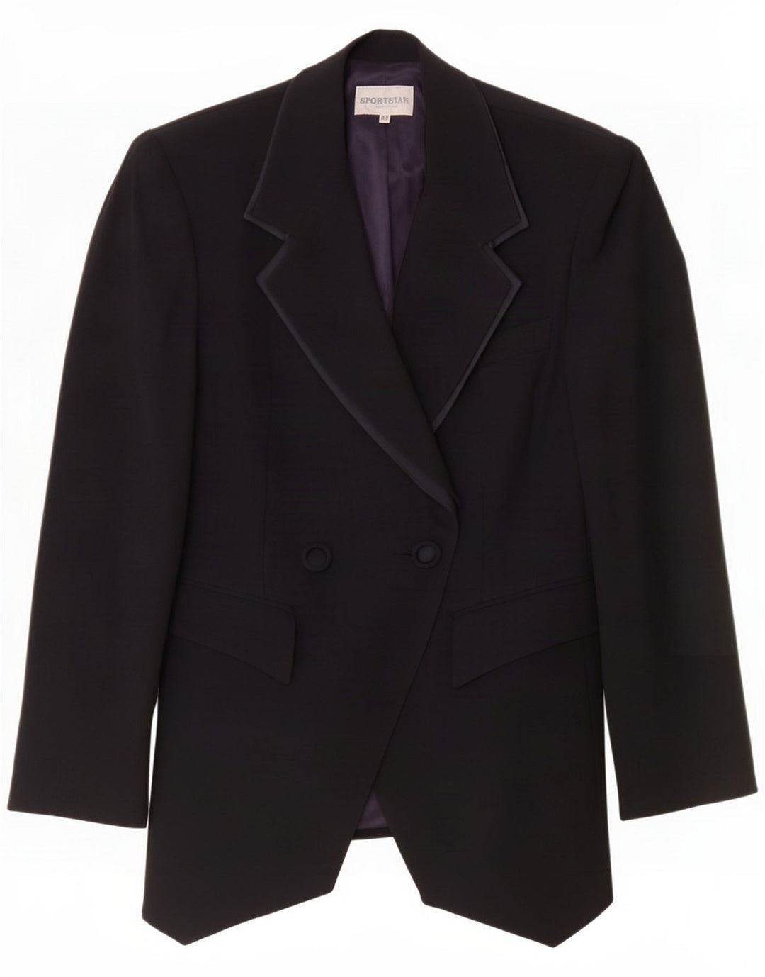 Sportstaff Giacca blazer da donna a 1 bottone IT 42 Medio Blu navy Lana