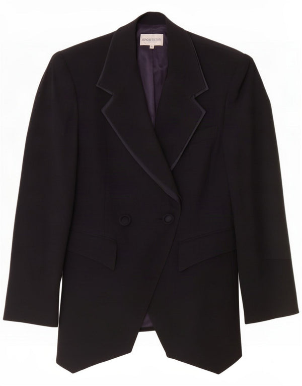 Sportstaff Giacca blazer da donna a 1 bottone IT 42 Medio Blu navy Lana
