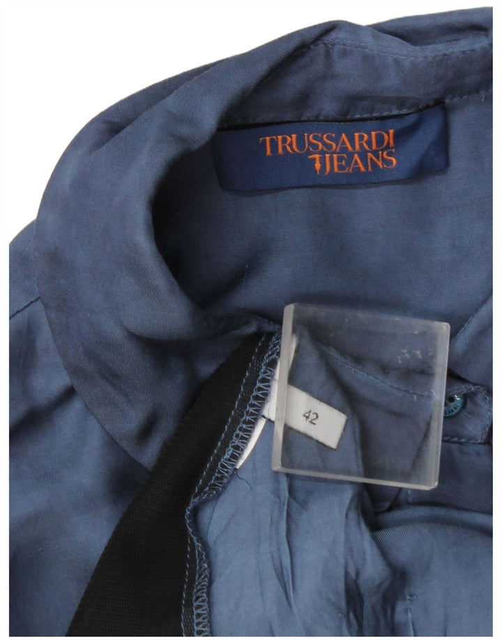 Abito Chemisier Donna Trussardi Jeans IT 42 Blu Medio Colourblock