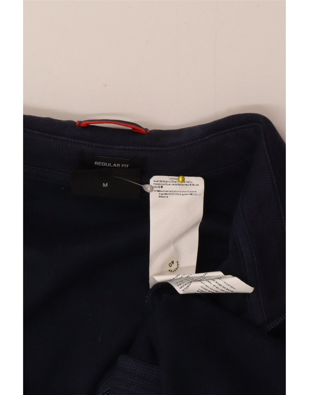Hugo Boss Giacca da uomo con vestibilità regolare, tuta in cotone blu navy medio