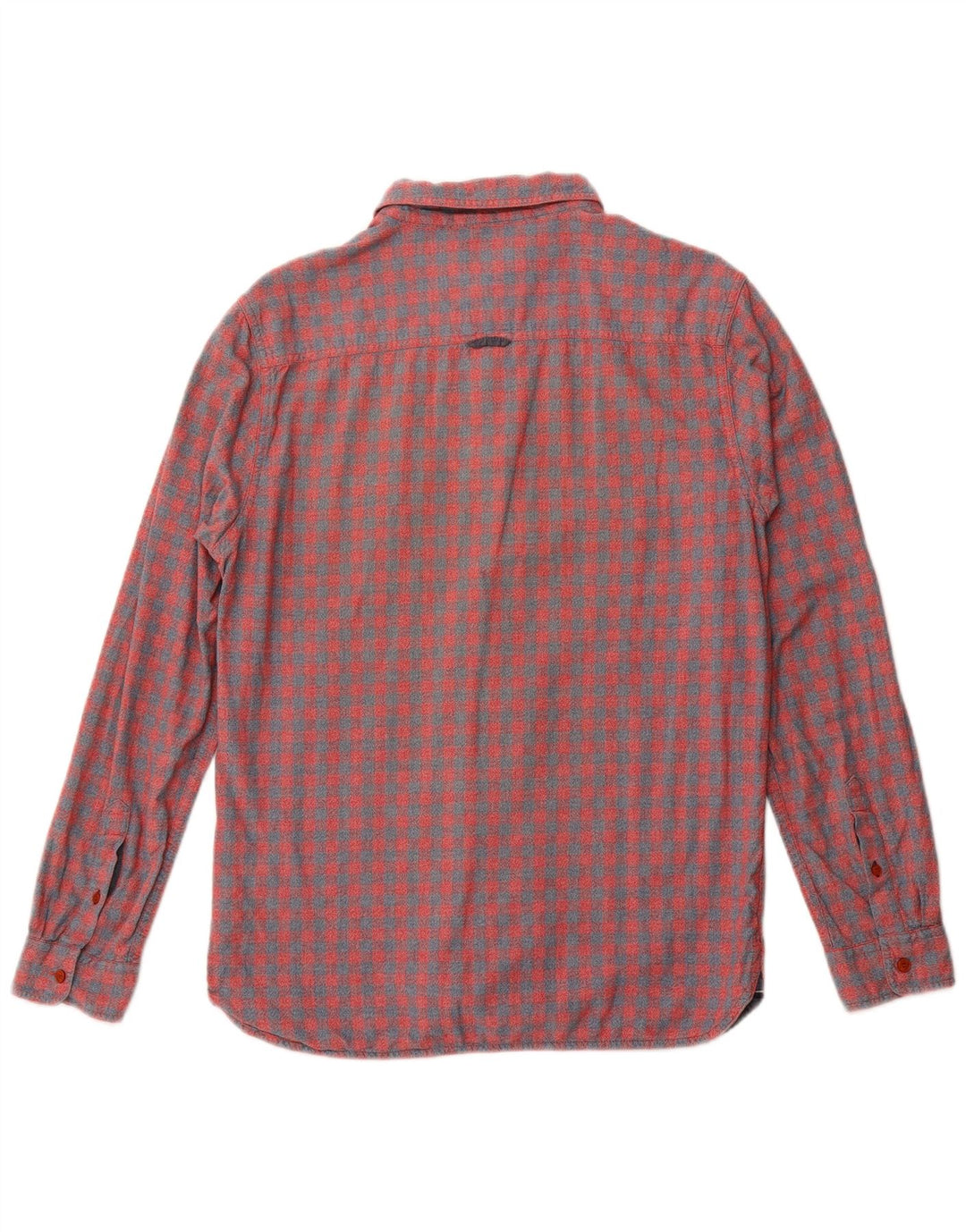 Camicia da uomo in flanella di White Stuff in cotone a quadretti rosso medio
