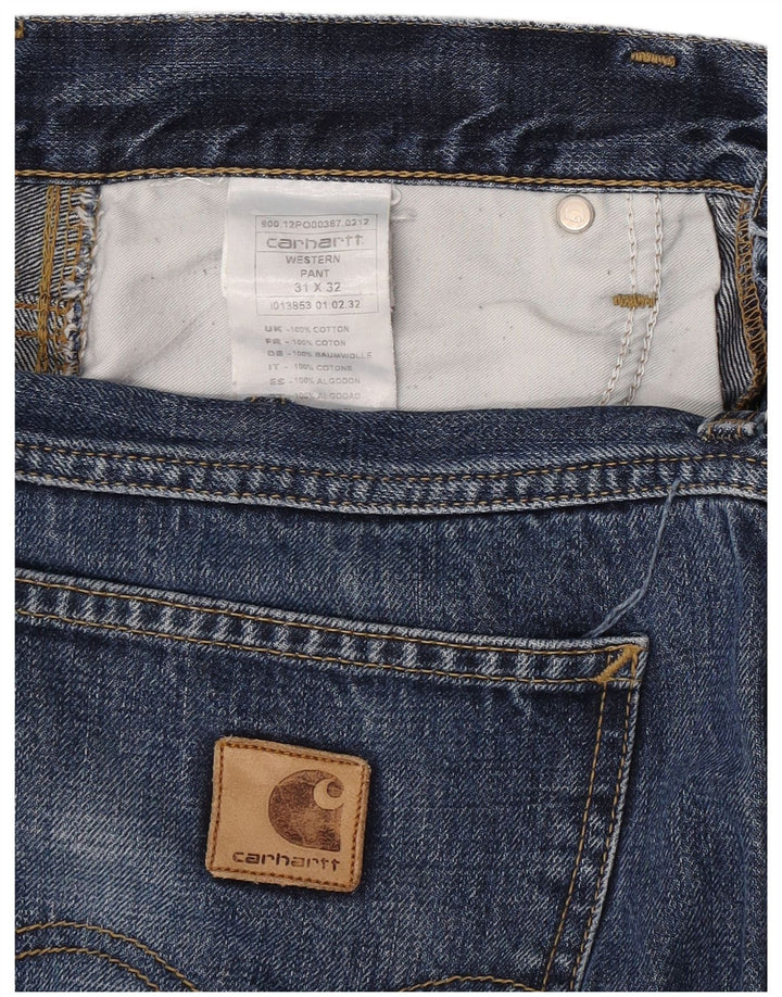 Jeans dritti da uomo Carhartt W31 L32 cotone blu
