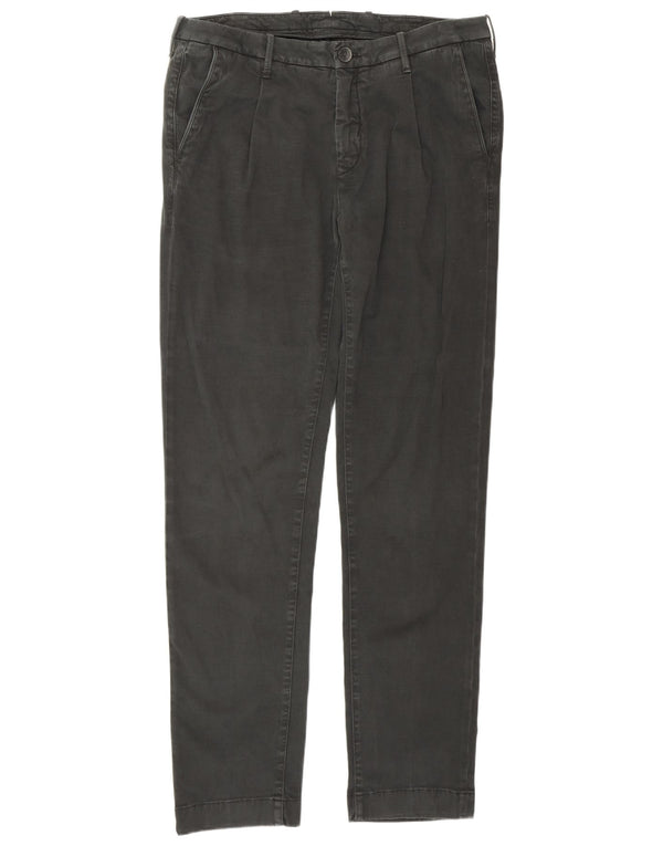 Pantaloni chino slim fit da uomo Fay W35 L32 in cotone nero