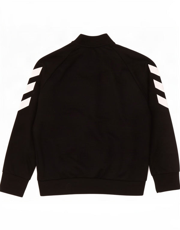 Giacca da tuta da ragazzo Adidas 7-8 anni in poliestere color block nero