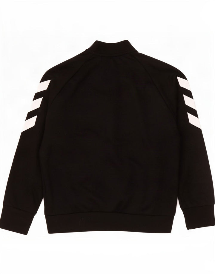 Giacca da tuta da ragazzo Adidas 7-8 anni in poliestere color block nero