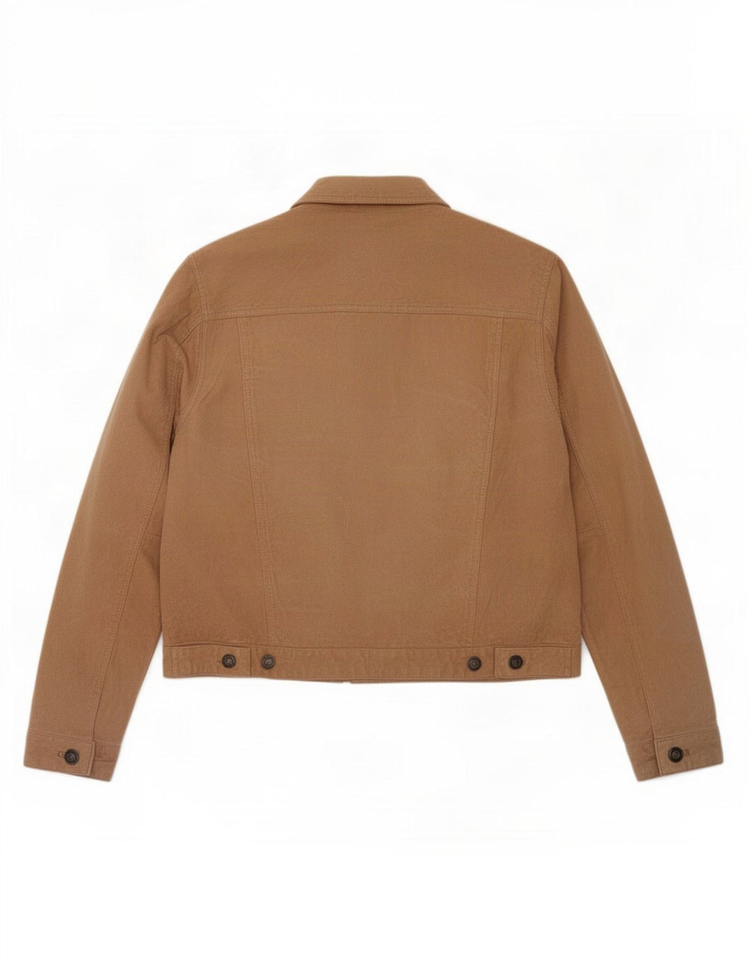 Ozone Giacca blazer in pelle scamosciata da donna UK 16 Large Beige Pelle