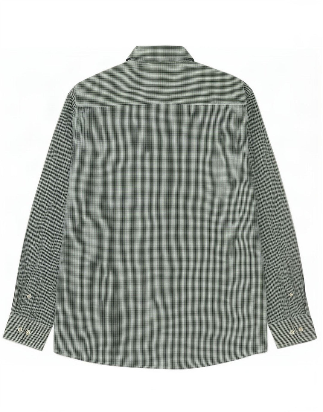Camicia Pierre Cardin da uomo vestibilità regolare XL poliestere a quadretti verde