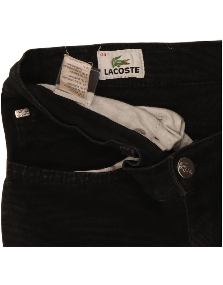 Jeans bootcut da donna Lacoste taglia 44 grande W36 L33 cotone nero