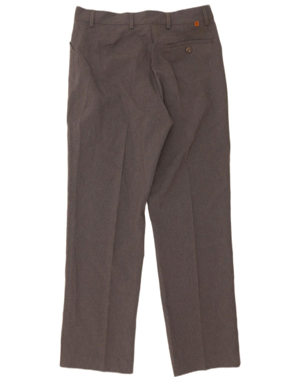 Pantaloni casual dritti da uomo Farah W32 L31 poliestere grigio