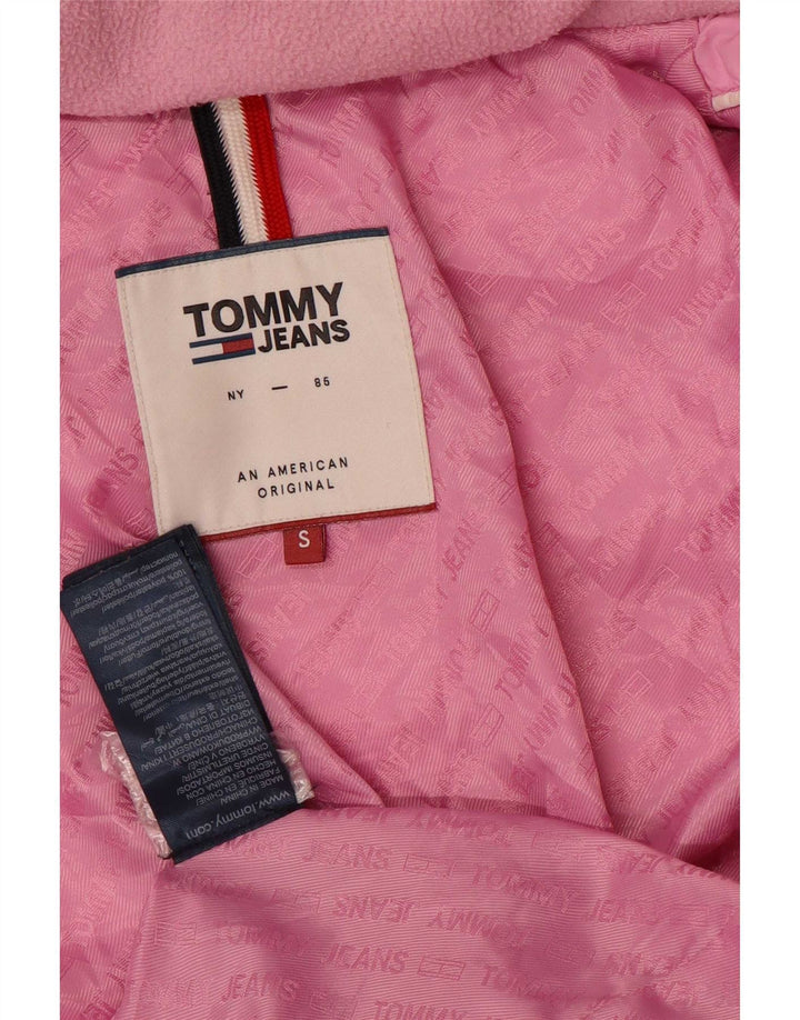Giacca imbottita con cappuccio da donna Tommy Hilfiger UK 10 Small Rosa Poliestere