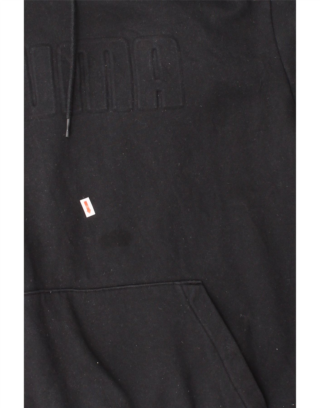 PUMA Mens Graphic Hoodie Jumper Large Black Cotton Vintage Puma and Second-Hand Puma from Messina Hembry 