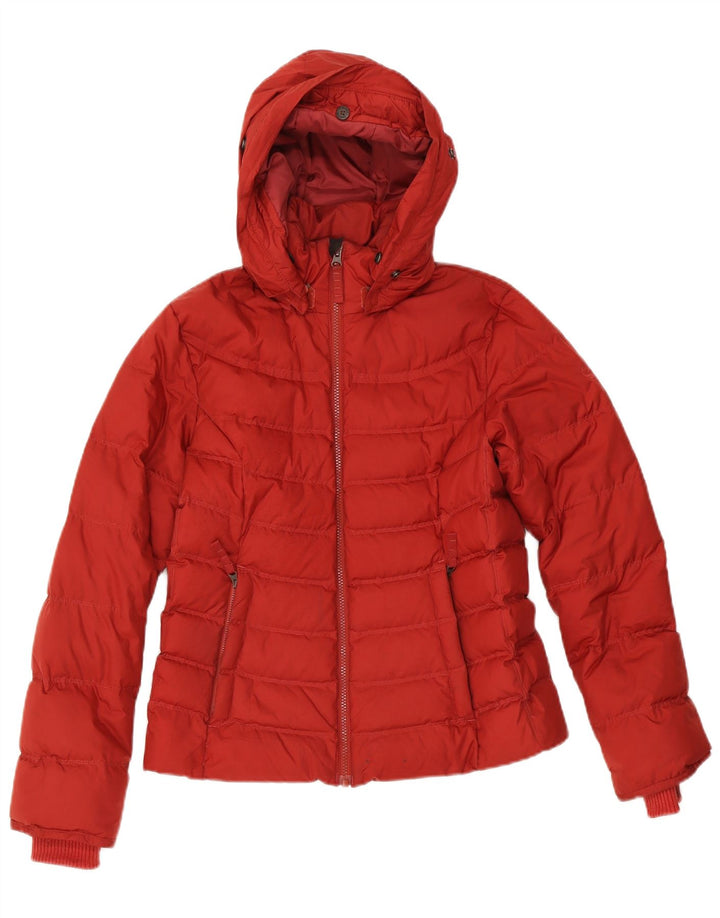 Giacca imbottita con cappuccio da donna Timberland UK 12 medio rosso poliestere