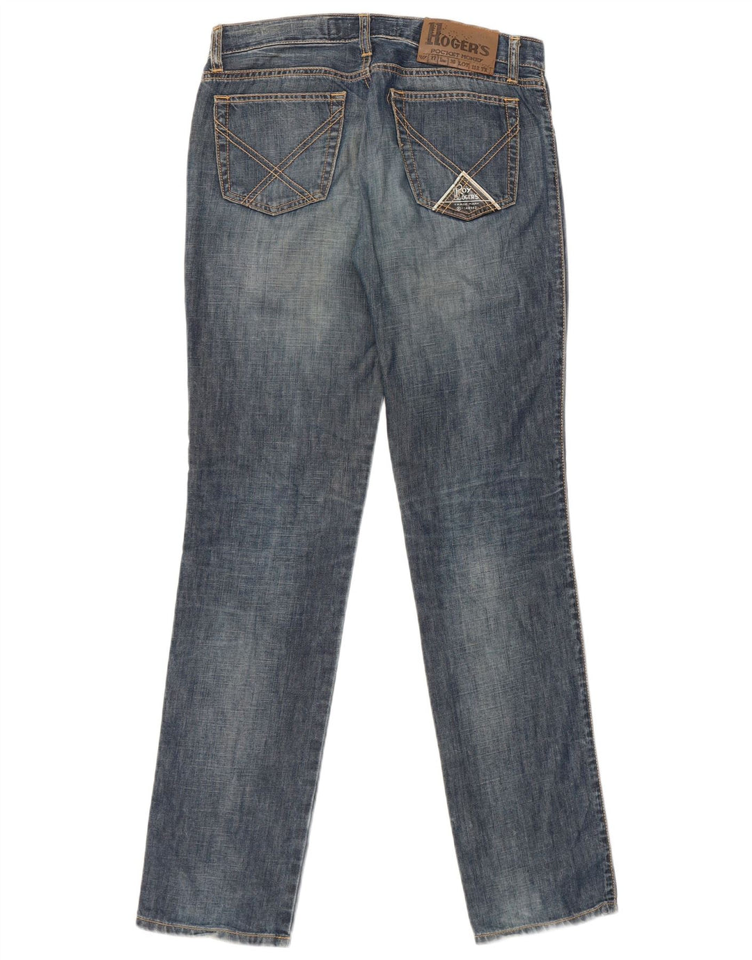 Jeans slim da donna Roy Rogers W27 L32 cotone blu
