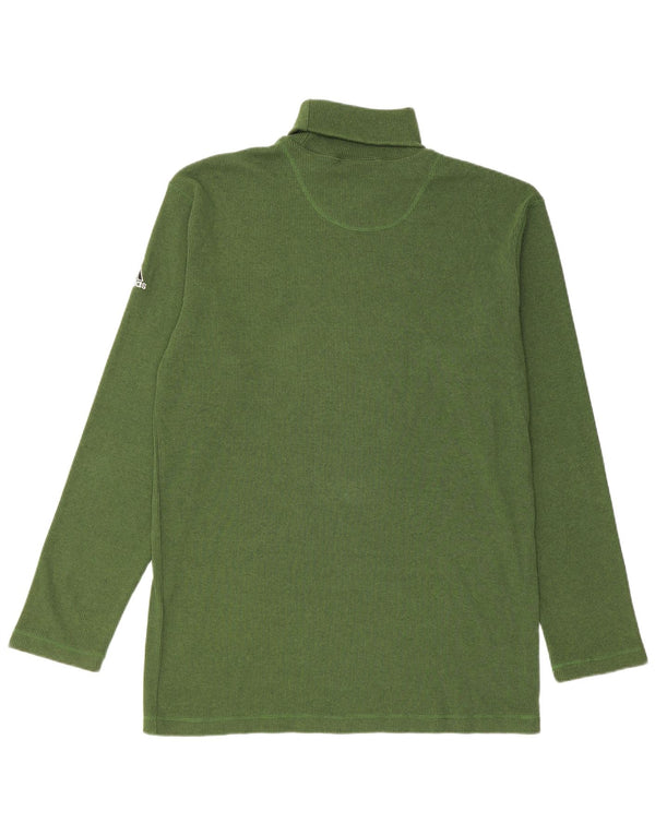 Maglione maglione da uomo a collo alto ADIDAS taglia 46/48 2XL cotone verde