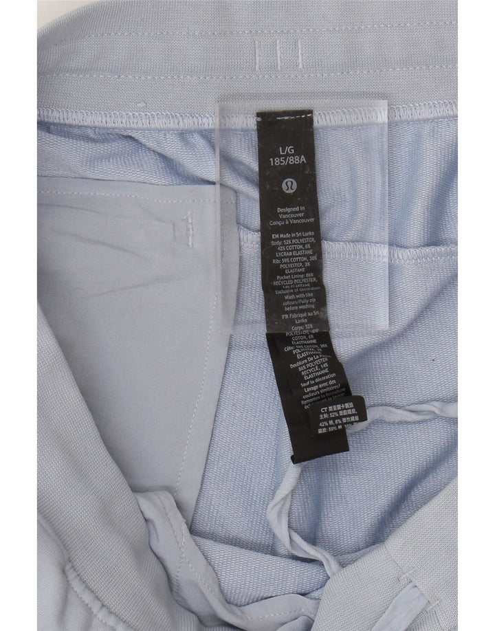 Lululemon Pantaloni da tuta da donna Joggers UK 16 Large Blu Poliestere