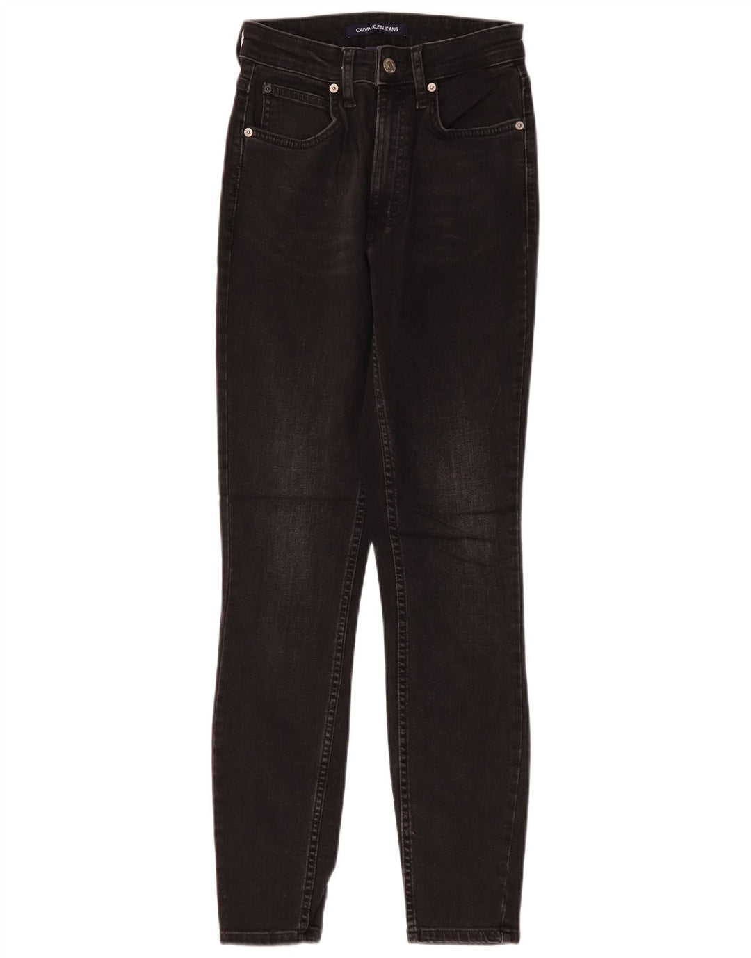 Jeans skinny da donna Calvin Klein W26 L30 cotone nero