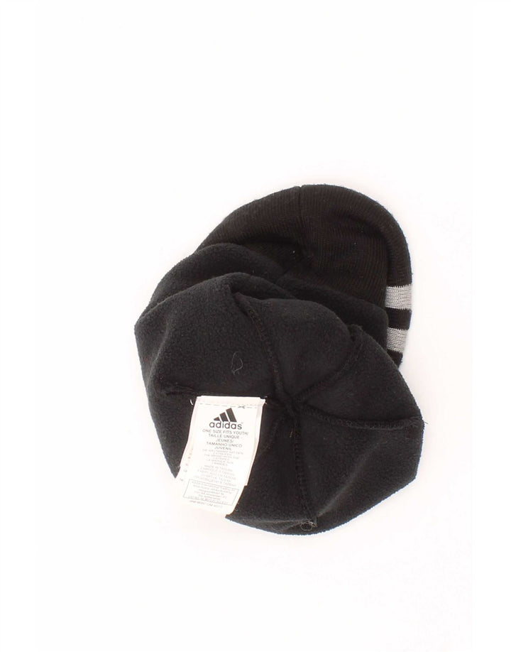 Cappello Beanie Adidas da Ragazzo Taglia Unica Nero a Righe in Poliestere