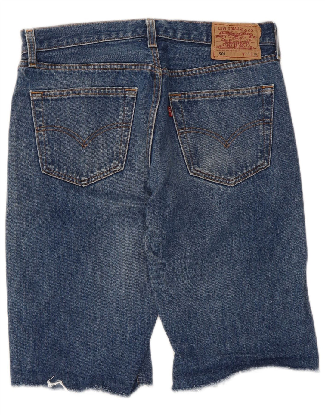 Pantaloncini di jeans Levi's 501 da uomo W33 blu medio