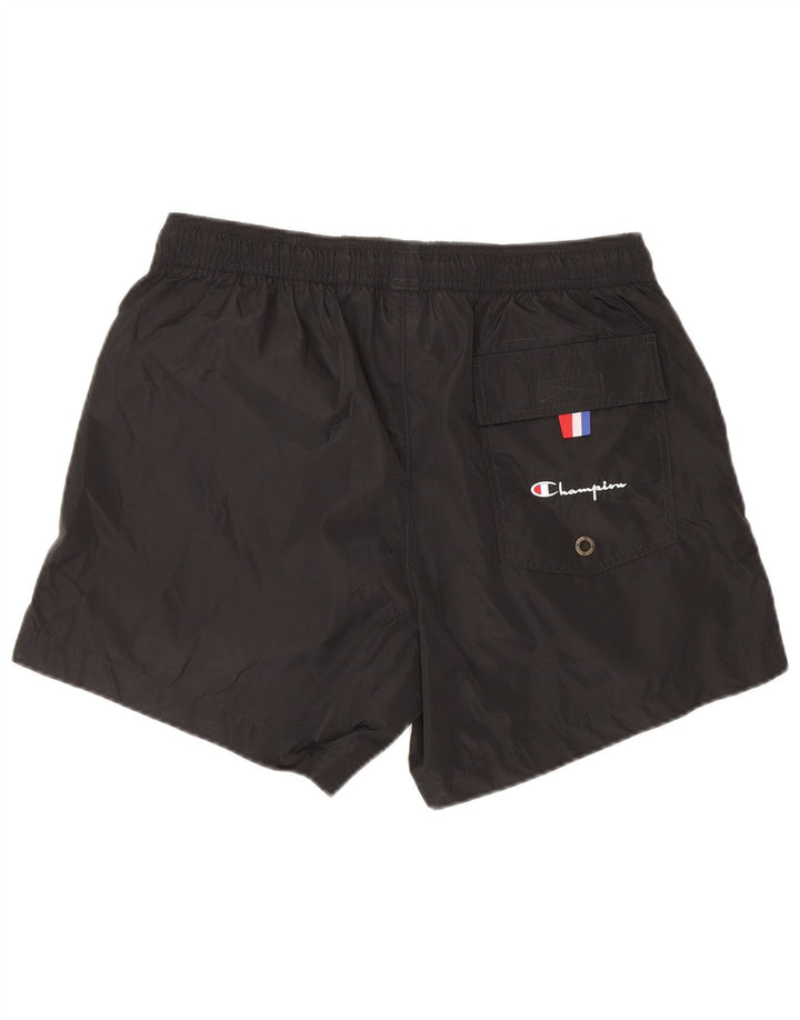Pantaloncini da bagno da uomo Champion, poliestere nero medio