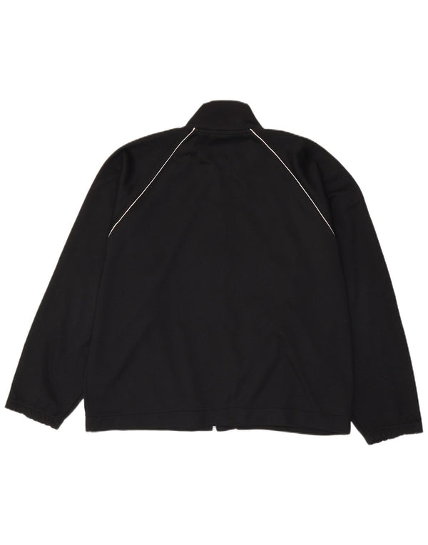 Giacca sportiva da uomo con grafica Asics, giacca in poliestere color block medio nero