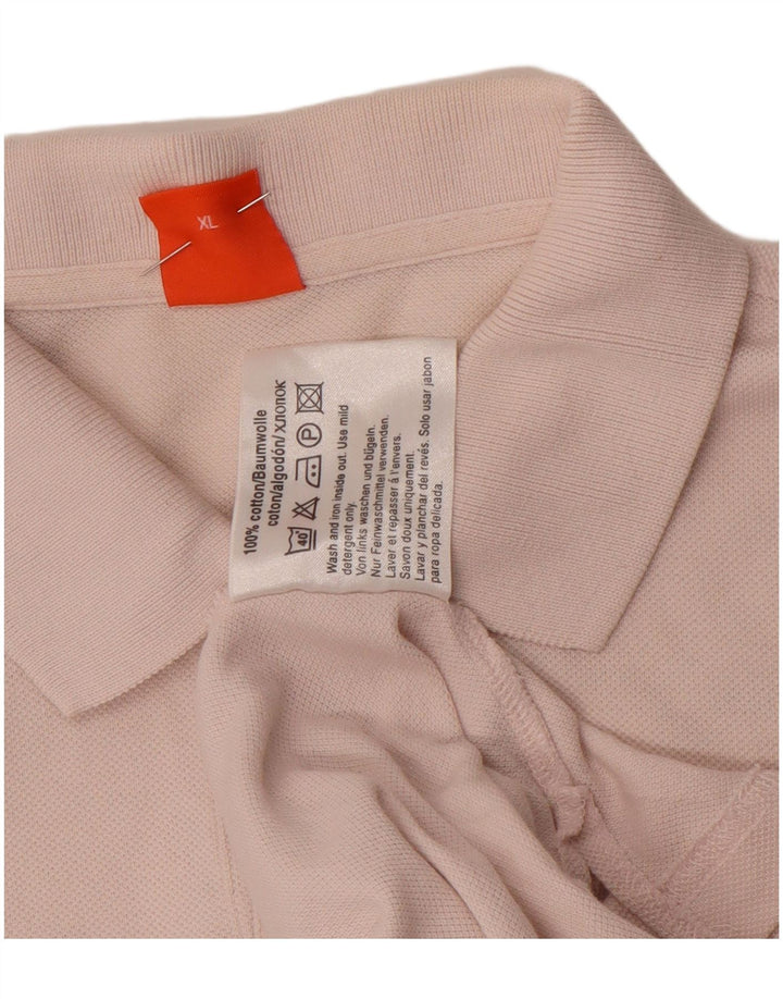Polo da uomo Hugo Boss XL in cotone rosa