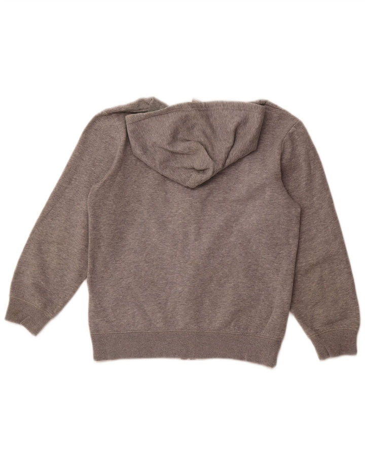 Maglione con cappuccio e zip per ragazze NIKE 10-11 anni in cotone grigio medio