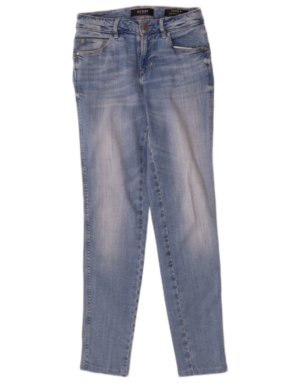 Jeans skinny Guess Curvy X a vita media da donna W26 L28 Blu