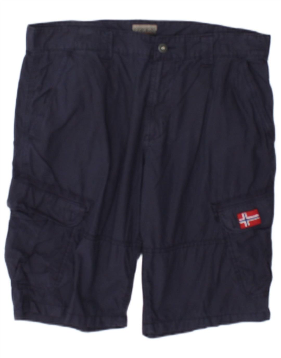 Pantaloncini cargo da uomo Napapijri W34 Large in cotone blu navy